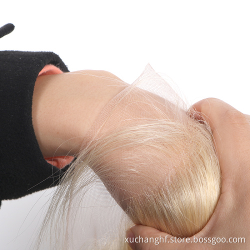 Cheap Raw Brazilian Virgin Human Hair Transparent 613 Blonde Straight Lace Wig HD Full Lace Front Wig Human Hair For Black Women